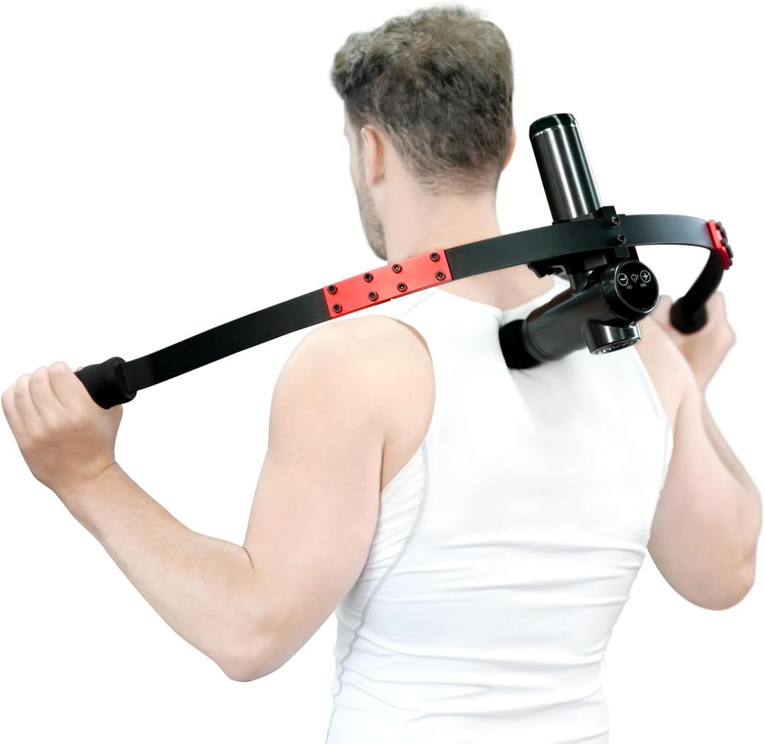 Upgrade Massage Gun Holder, Percussive Massage Gun Mount for Back, Compatible with Most Massage Guns, Design for Hard to Reach Areas