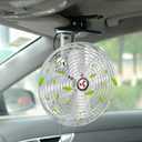 12V 8" 2-Speeds Cigarette Lighter Cooling Fan, All-Metal Fan for RVs, Cars, Trucks, etc.Helps to Circulate the Air in Your .(Cord Length 6FT)