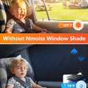 Nmoiss Car Window Shades for Baby[Ice Crystal Cooling Layer](2 Pack) UV-Blocker Cling Sun Shade 99% UV Protection Fit SUV/Sedan/Minivan | Roll Windows Down, Privacy Safe Medium
