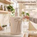 5 GAL Water Jug Cover Woven Jute Bottle Sleeve Decorative Sleeve with Bow
