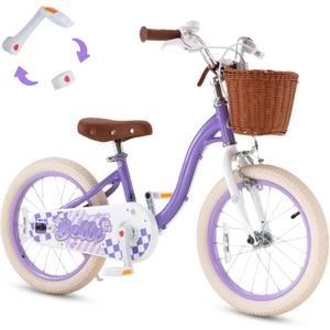 RoyalBaby Girls Bike Belle EZ Kids Bike, 18 INCH