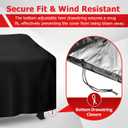 I COVER Grill Cover, 58 inch BBQ Grill Cover for Outdoor Grill, Anti-UV & Fade Resistant Gas Grill Cover, Waterproof Barbecue Grill Covers for Weber, Char-Broil, Nexgrill and More, Black