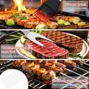 15PCS Grill Set, BBQ Grilling Accessories with Tongs Spatula Skewers, Stainless Steel Grill Utensils Set with Hooks & Apron Storage Bag for Outdoor Cooking, Camping, Practical Gifts for Men Dad