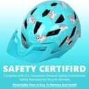 Kids Bike Helmet,Bavilk Kids Boys Girls Bike Helmets with LED Light Detachable Visor Children Youth Teen Multi-Sport for Skating Cycling Scooter Skateboard Adjustable & Lightweight 19.7"-22.4"