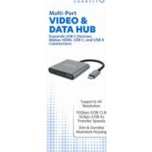ZGEAR USB-C TO HDMI, USB-C, USB-A VIDEO & DATA MULTI-PORT HUB