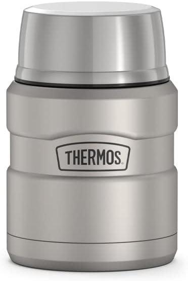 STAINLESS KING FOOD JAR 16OZ MATTE STAINLESS STEEL