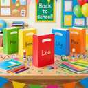 2 x UnicoPak 16 Pack Orange Party Favor Bags Birthday Goodie Bags Small Gift Bags for Party, Treat, Candy, Cookie, Goody, 6x3x9 inches