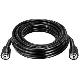 Pressure Washer Hose 26.3 Ft, 1/4" ID M22-14mm Brass Fitting, 3600 PSI Kink-Resistant Universal Electric Power Wash Hose for Replacement