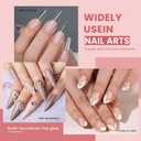 HOSAILY 6g Semi Solid Nail Glue No Need for UV Lamp, Newly Upgraded Quick Drying Super Strong UV-Free Glue for Fake Acrylic Press Ons, Long Lasting Sturdy Gentle on Nails