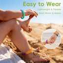 BuggyBands Rainbow Mosquito Repellent Bracelets for Kids & Adults 24 Pack DEET-Free Bug Wristbands, Colorful Outdoor Bands for Camping, Travel, Playground