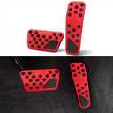 GZJUNFUGJ Gas and Brake Pedal Cover Compatible for Dodge Challenger Accessories 2008-2024, Compatible for Dodge Charger Accessories 2011-2022 2023, for Chrysler 300/300C Foot Pad Cap No Drill