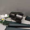 Home Heritage 360° Rotating Christmas Tree Stand – Green Sturdy Metal Base for Trees up to 7.5ft Tall – Holiday Decor Accessory