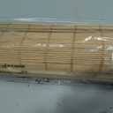 LazBlinds Cordless Blackout Bamboo Roman Shades, 34x64, Papara Carbon