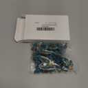 Honoson LED 5 mm Christmas String Lights Replacement Bulbs LED Wide Angle Wire Light Set Indoor Outdoor Home Decor Festival Decorations for Xmas Tree Lights(Multicolor Bulb,60 Count) (Green Base with Multicolor Bulb)