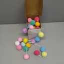 XmasExp Pastel Pom Pom Garland Decorations - Large Spring Felt Ball Garland for Mantle, Indoor Home Decor, Easter Tree Ornaments, Kids Room and Party Hanging Decor,13 Ft.