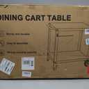 32x20IN Double-Shelves Grill Table, Outdoor Grill Cart for Blackstone Griddle, Movable Pizza Oven Table Cart for Outside Patio, Kitchen Cooking Food Prep Table for Party