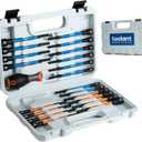 toolant 21pcs Extra Long Nut Driver Bit Set, SAE/Metric Magnetic Nut Driver Set with Replacement Handle