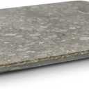 Fossil Grey Marble cutting board Best cheese - Pastry board and dough rolling Tray for Kitchen & Housewarming Gifts with Handmade Edges & Non-Slip Scratch Proof Pad 12x16