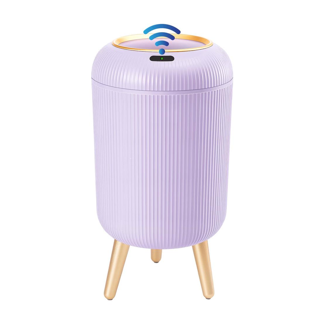 Procade Automatic Trash Can Bathroom,Auto Small Purple Garbage Can with Lid