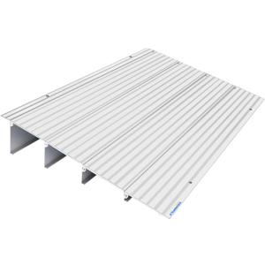 Ruedamann Door Threshold Ramp, 4" Rise Aluminum Threshold Ramps for Doorways, 800 lbs Load Capacity, Handicap Ramps for Home Steps for Wheelchair, Scooters, Power Chairs, Walkers, Bicycle, Tricycle