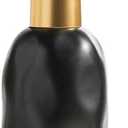 YYW Soap Dispenser 6.7oz Soap Dispenser YYW Bathroom Ceramic Hand Soap Dispenser with Unique Design Refillable Dish Soap Dispenser for Kitchen Bathroom (Black)