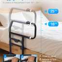 Bed Rail for Elderly Adults Safety – Adjustable Bed Assist Rail for Seniors, Post Surgery Recovery & Fall Prevention, Fits Thick Mattresses, Retractable Height Adjustment, Supports Up to 300 lbs