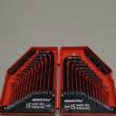 SEDY 32-Piece Hex Key Wrench Set, Metric and SAE Allen Wrenches (0.028-3/8 inch, 0.7-10 mm) L Shape Allen Keys, Chrome Vanadium Steel with 2x Extension Handle