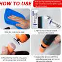 Mini Cordless Polisher for Car Detailing, 13pcs Polisher Car Care Kit with 5 Polishing Pads & Scratch Grinding Agent, Cleaning Paste, Handheld Body Repair Machine for Auto Scratch Repair Waxing