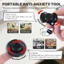 5 Pcs Fidget Toys Adults Metal Fidgets Toy Set Magnetic Slider Clicker/Spinner for Stress & Anxiety Relief, Office Desk Sensory Toys for Autism ADHD Cool Gadgets Gift for Men Women
