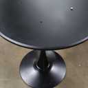 27.3" Tulip Dining Table, Black, Perfect for 2-4 People, Mid-Century Modern Style, Round MDF Top with Sturdy Base for Dining Room, Living Room, Cafe