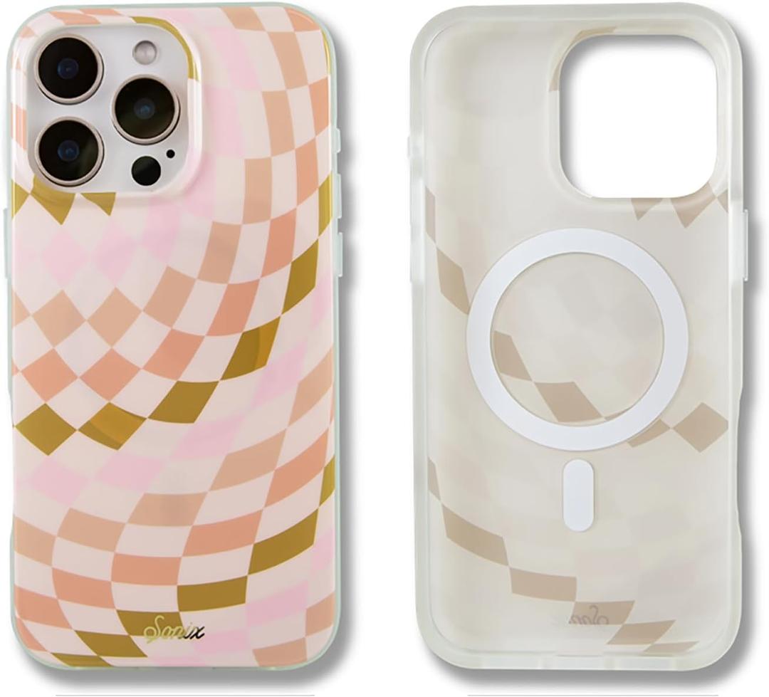 Sonix Case for iPhone 16 Pro Max | Compatible with MagSafe | 10ft Drop Tested | Checkered Neutrals