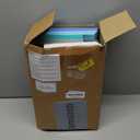 Fuutreo 6 Pcs Magnetic Wall File Organizer Magnetic Wall File Holder Refrigerator Magazine Holder for Mail Letters Paper(Aqua Green,8.3 x 13.8 Inch)