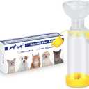 free-space Chamber for Pets Inhaler Spacer for Cat or Dog Handheld Spacer for Giving Medicine to Your Pet with Exclusive Breathing Indicator (for Cat(Yellow))