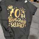 70th Birthday Squad 70 Years Old Birthday Party Group Women T-Shirt, M