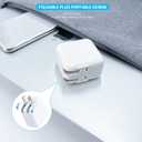 For iPad Charger, [ Apple MFI Certified ] 10FT Long for iPad Chargers Lightning Cord Cable Fast Charging USB Wall Charger Block Foldable Plug for iPad7/ 8/9 Generation,iPadAir,iPadMini, iPadPro,iPhone