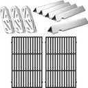 Genesis II E-310 Grill Grate Flavorizer Bars Heat Deflectors Replacement Parts for Weber Genesis II 300 310 II E-315 II SE-310 II E-330 Stainless Steel Genesis 2 GS4 Grill Parts 66095 67095 | Evenly Heat and Retain Heat, Withstand Hight Heat, Durable, Easy to Clean