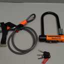 Kryptonite Evolution Mini-7 Bike U-Lock with 4 ft Security Cable - 7mm Max - Performance Steel Shackle with Double Deadbolt, Includes 3 Keys, Convenient Carry Bracket - Compact High-Security Bike Lock