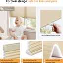 LazBlinds Cordless Cellular Shades, 31'' W x 48'' H, Cream