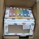 Tiny Land 9-in-1 Wooden Activity Cube, Montessori Baby Activity Center for 1+ Year Old, Educational Toy for Toddlers, Ideal Gift for Boys and Girls (Morandi)