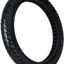16x2.125 E-Bike Tire, CATAZER 16 Inch Inner Honeycomb Solid Tires Wear Resistant No-Inflatable Tire Lightweight Rubber Tire Replacement for Electric Bicycle