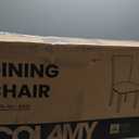 Parsons Dining Chairs Set of 2  Upholstered Nailhead Dining Room Kitchen Side Chair with Thick Cushions and Wood Legs, Green