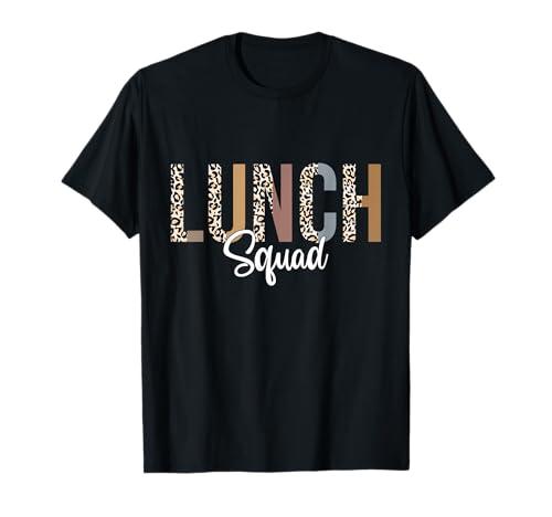 Lunch Squad School Counselor Food Service Crew Lunch Lady T-Shirt, L