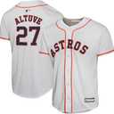 Outerstuff Jose Altuve Houston Astros MLB Kids Youth 8-20 White Home Player Jersey (10-12)