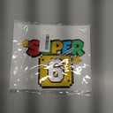 Bros Cake Topper for Birthday Party Decoration,Bros Party Decorations,Video Game Happy Birthday Cake Topper Decoration,Video Game Birthday Decorations - Number 6