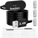 MP mypole Charger USB Cable Dock for Replacement Accessories (with Extra 3 Screens, 5+2 Cleaning Brushes)