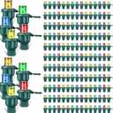 Hortsun Christmas Replacement Mini Light Bulbs Led Xmas Lights 3 Volt 0.06 Watt Christmas Tree Bulbs with Green Base for Party Holiday Indoor Outdoor Supplies(Multicolor, 400 Pieces)