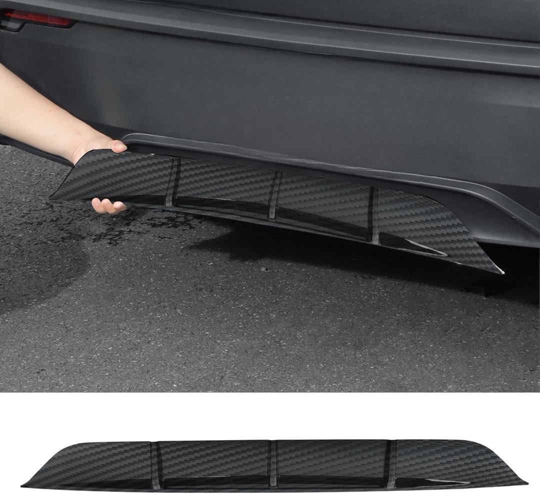 Rear Diffuser for Model Y Juniper Rear Bumper Lower Lip Compatible with Model Y 2025 2026 Splitter Spoiler Molding Protect,Not for Model Y Standard & Performance (Glossy Carbon Fiber)