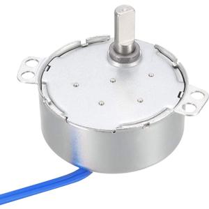 uxcell Synchronous Motor AC 100-127V 0.9-1.1RPM 50-60Hz CCW/CW 4W D Shaft
