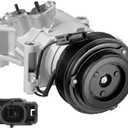 BDFHYK 198384 Air Conditioning A/C Compressor with Clutch Compatible with Mazda CX-5 2013-2016, CX-5 2014-2020, 3 2014-2018, 3 Sport 2014-2018, L4 2.0L 2.5L