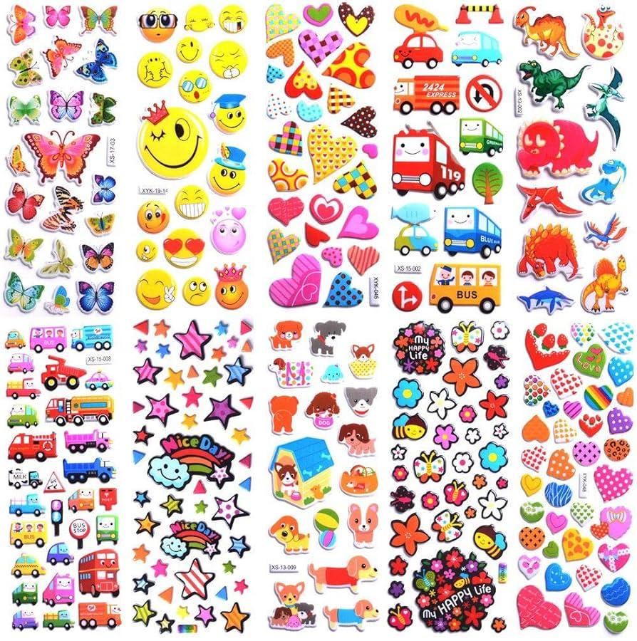 Stickers for Kids, Pack of 4
